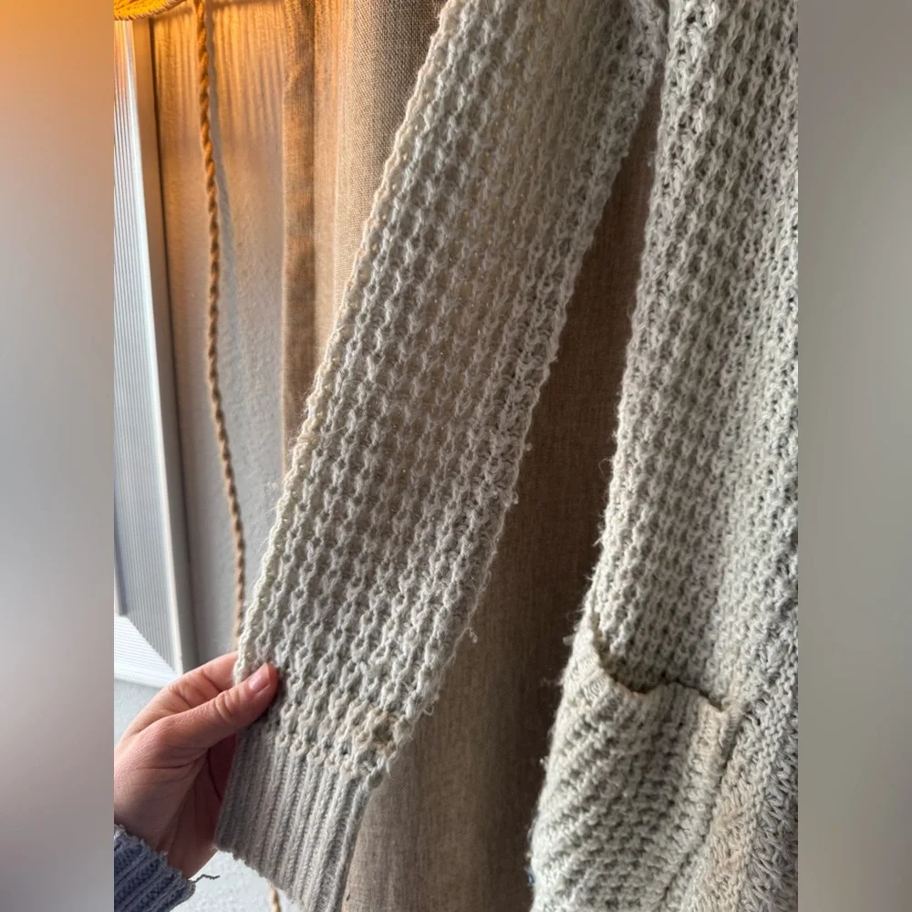 Rip Curl Cozy Gray Open-Front Cardigan